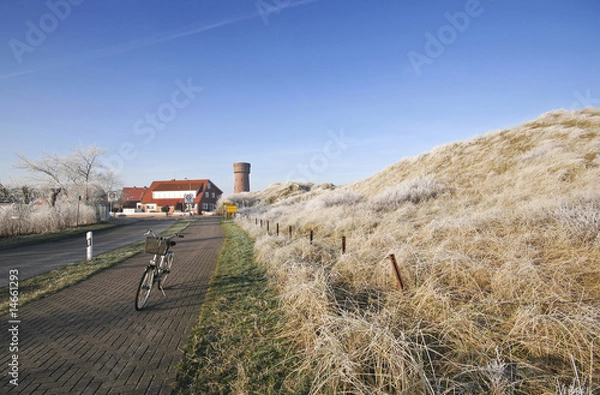 Obraz winterliche Radtour