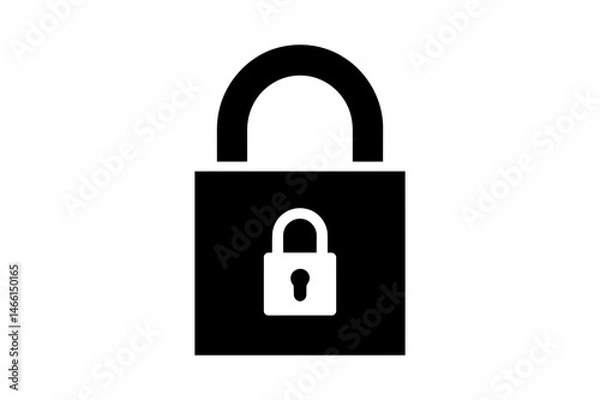 Fototapeta Padlock security safety lock secure access privacy