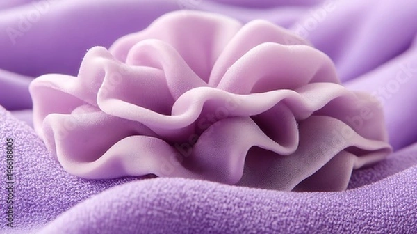Obraz Purple flower detail on fabric
