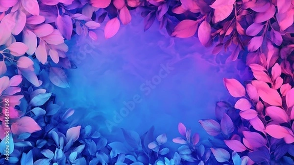 Obraz Vibrant leaves frame vibrant colors