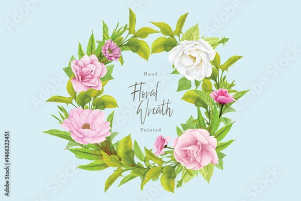 Obraz watercolor CHRYSANTHEMUM card set