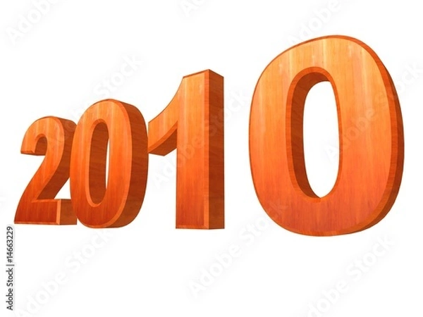 Obraz Wooden year 2010.