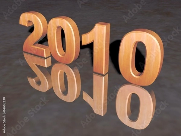 Obraz Wooden year 2010.