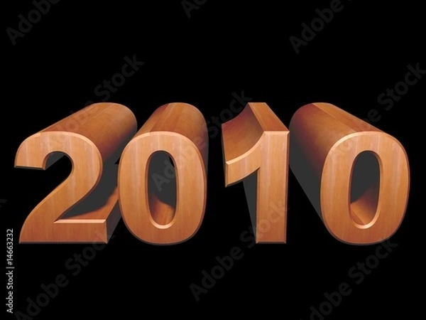 Obraz Wooden year 2010.