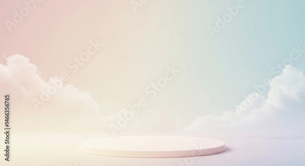 Obraz Pastel Sky Cloud Product Display