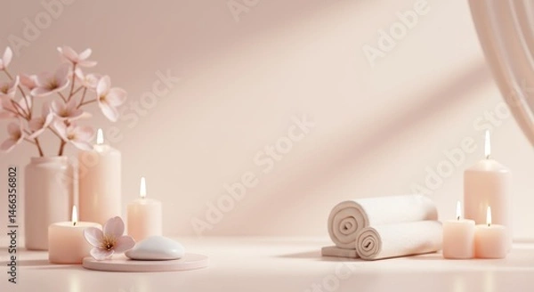 Obraz Elegant Soft Spa Background Luxury