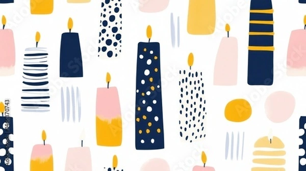 Obraz Colorful abstract candles pattern