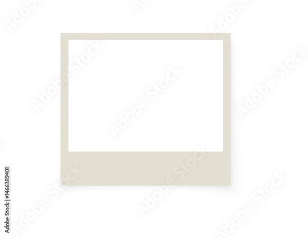 Fototapeta Png Polaroid, frame, photo, mockup, scrapbook. Vector photo Frames: Realistic Photo Templates with Shadows. Vintage Card Set for Stock Use. Png Illustratios on transparent background.
