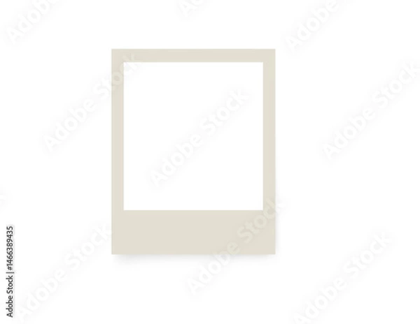 Fototapeta Png Polaroid, frame, photo, mockup, scrapbook. Vector photo Frames: Realistic Photo Templates with Shadows. Vintage Card Set for Stock Use. Png Illustratios on transparent background.
