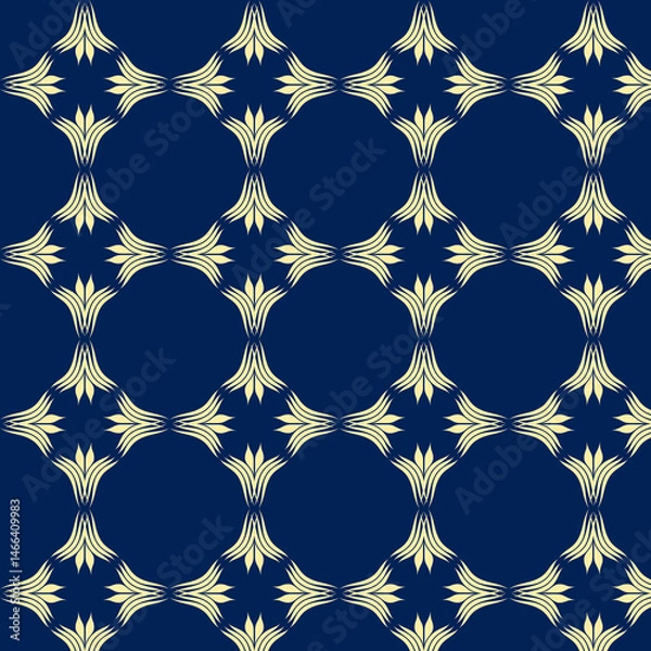 Fototapeta Elegant squared tulip diamond pattern 