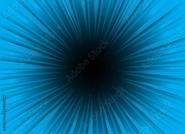 Fototapeta Blue burst vector