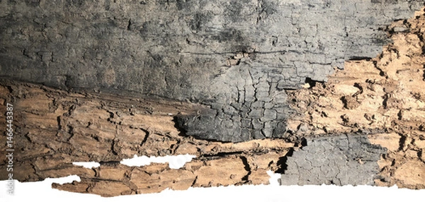 Obraz Old burned wood texture background at dark light