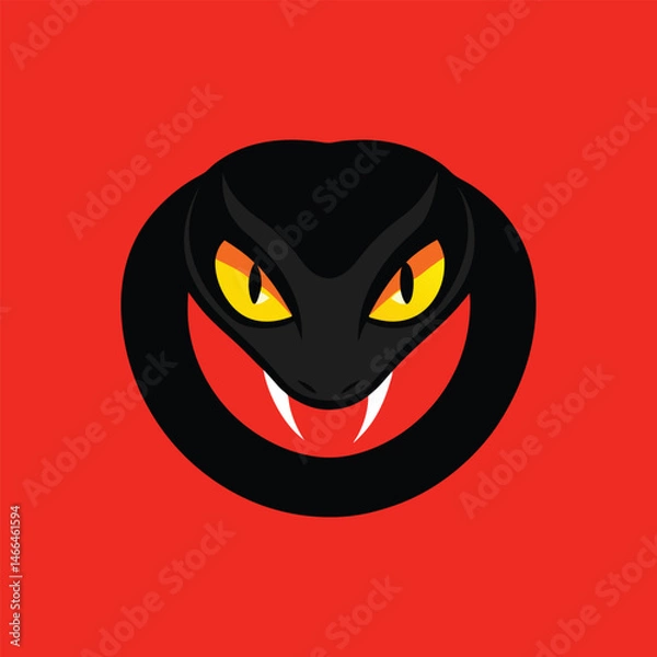 Obraz snake eyes vector art illustration