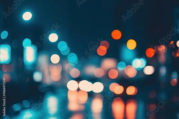 Obraz Blurred city lights at night (1)