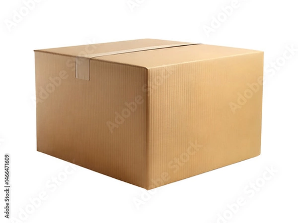 Fototapeta empty cardboard box isolated on white background . File type PNG Transparent.