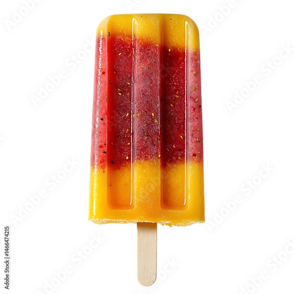 Obraz Crisp Chilled Fruit Pop Clean Fusion of Strawberry M Isolated on Transparent Background