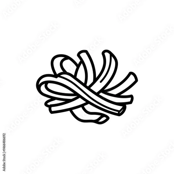 Obraz Pickled Ginger Strips Arranged in Small Flower Shape Representing Japanese Cuisine
