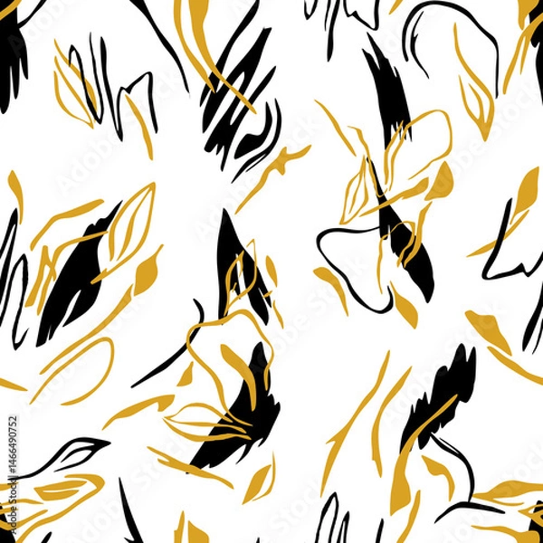 Fototapeta Seamless abstract hand drawn pattern. Vector Illustration.