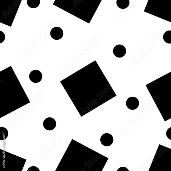 Fototapeta Seamless abstract geometric pattern. Vector Illustration.