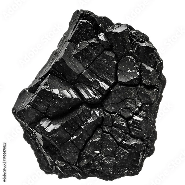 Fototapeta Black Mineral Texture HighResolution Image for Backgrounds isolated on Transparent Background
