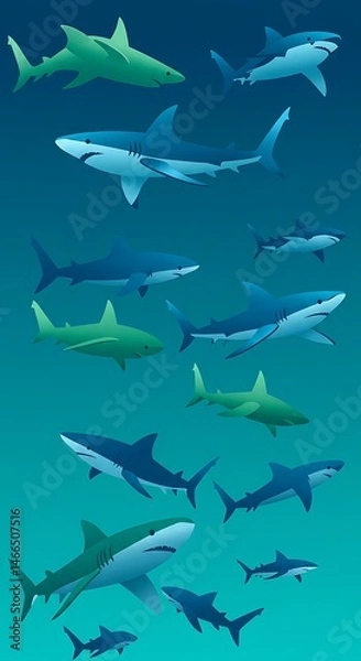 Fototapeta Ocean's Azure Symphony