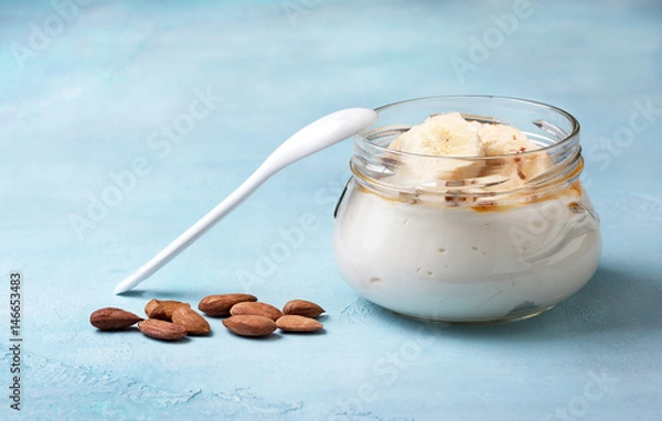 Fototapeta  almond yogurt
