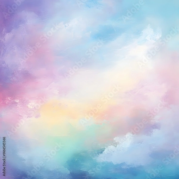 Fototapeta Abstract Pastel Cloud Background – Soft Dreamy Sky Texture in Light Tones