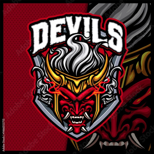 Fototapeta Spartan Gladiator Warrior mascot esport logo design illustrations vector template, Roman Knight logo for team game streamer youtuber banner twitch discord