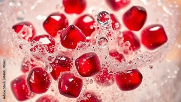 Obraz pomegranate seeds background