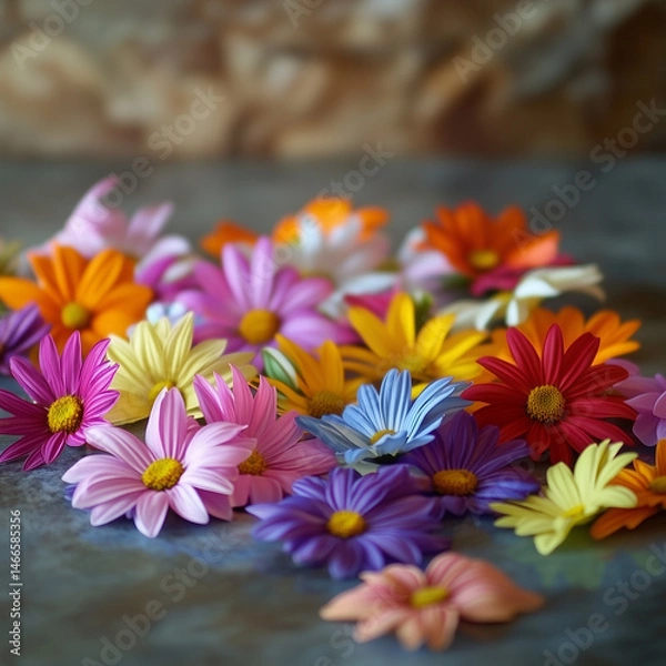 Fototapeta flowers of various colors beautiful picture for spring