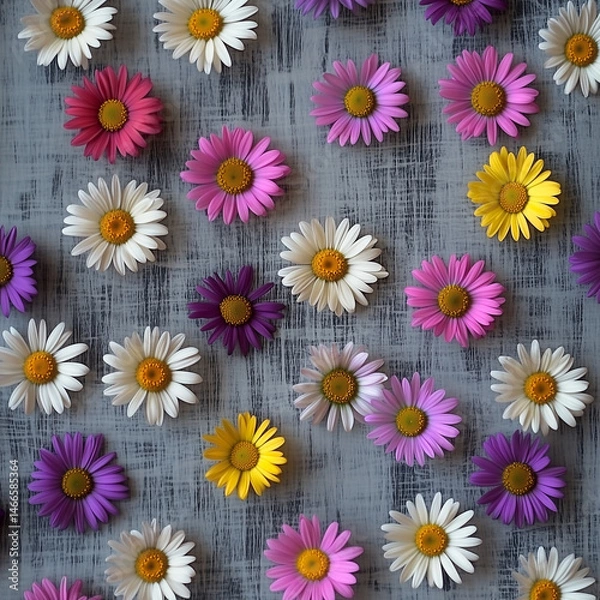 Fototapeta flowers of various colors beautiful picture for spring