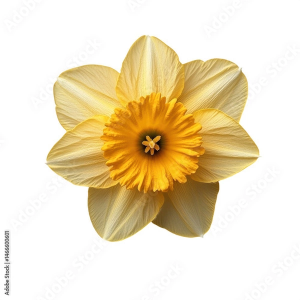 Obraz Daffodil flower yellow narcissus floral spring bloom isolated closeup art on transparent background