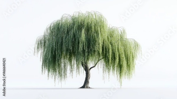 Fototapeta Weeping willow tree