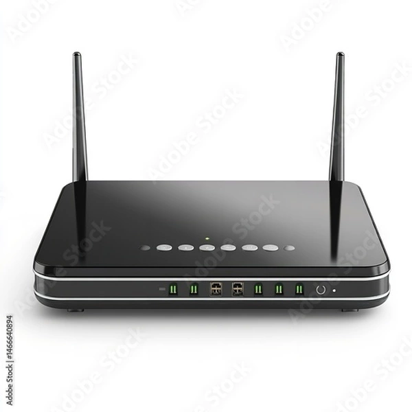 Fototapeta Find the best wireless router for home network setup and internet connection access point device now