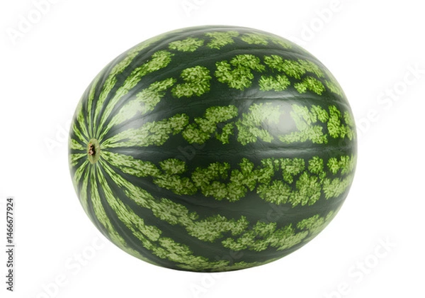 Fototapeta Fresh Watermelon Image Juicy Summer Fruit on Transparent background