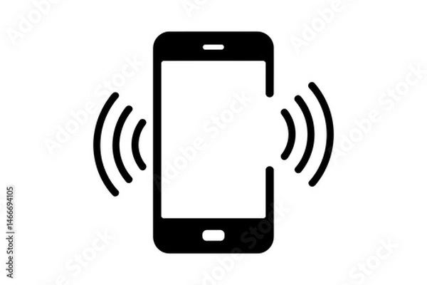 Obraz Smartphone ringing mobile phone call notification