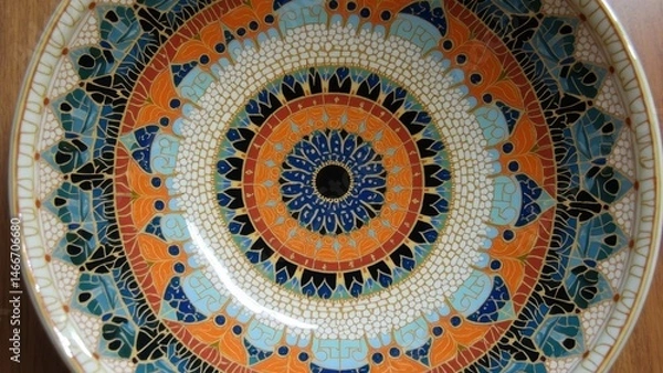 Fototapeta Colorful circular decorative patterns