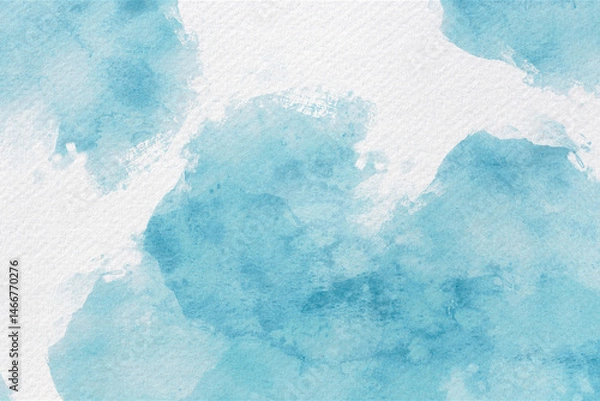 Fototapeta Soft Watercolor Blue Abstract Background