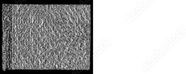 Fototapeta PNG Bubble Wrap Sheet Texture for Protective Design Projects on a Transparent or White Background
