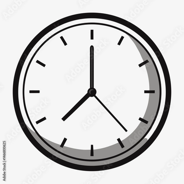 Fototapeta clock isolated on white