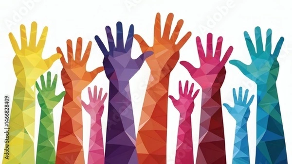 Fototapeta "Vibrant Diversity and Inclusion Collage – Unity, Pride, and Belonging in Colorful Representation"