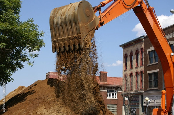 Obraz construction excavator