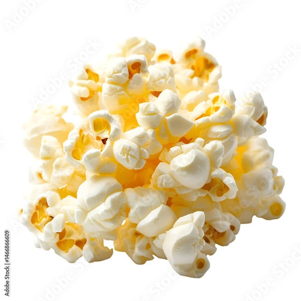 Obraz single popcorn snack isolated on white background