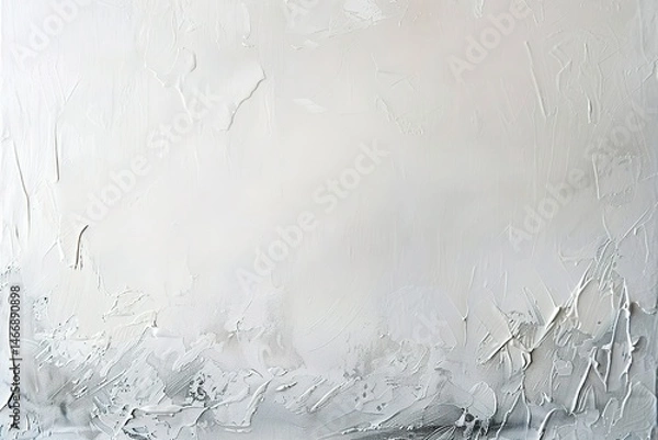 Fototapeta Textured white paint creates a dynamic background Perfect for adding depth and interest