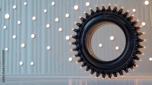 Obraz Abstract circular object on a modern background