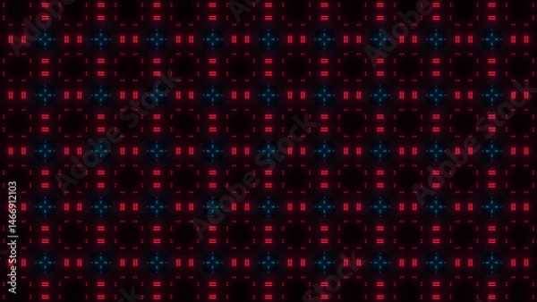Fototapeta Futuristic Neon Grid Pattern Background – Sci-Fi Tech Glow Wallpaper