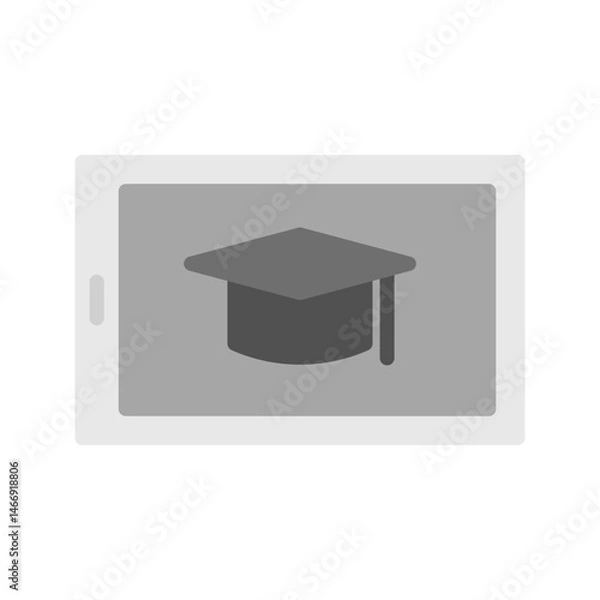 Obraz Elearning icon vector image. Suitable for mobile apps, web apps and print media.