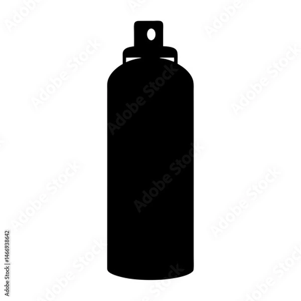 Fototapeta Silhouette of a spray can used for various applications and purposes