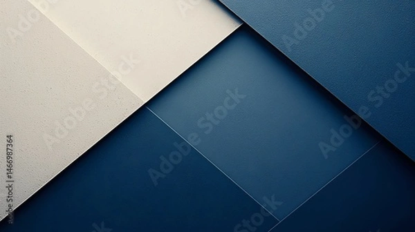 Fototapeta Corporate finance presentation background featuring a stylish wall with blue and white color scheme