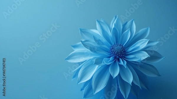 Fototapeta Microphotography of Minimalist Blue Mesh Pattern – Close-Up Texture and Geometry